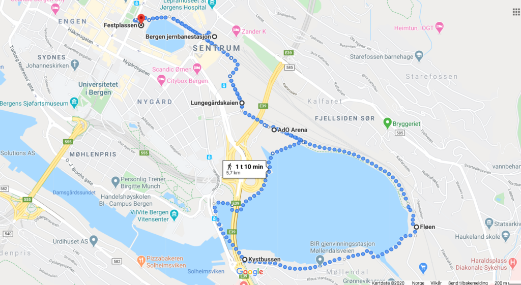 store lungegårdsvannet,lake, waterfront, mountain view, roundtrip, pedestrian road, mt ulriken, seafront, lake view, tur i bergen, bergen, vestlandet, spasertur, joggetur, løping, running, guide